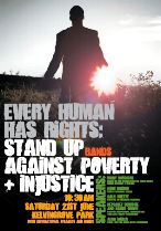 Stand up against pverty flyer