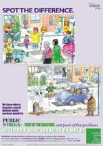Spot the difference campaign poster