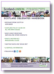 Scotland Delegates' booklet