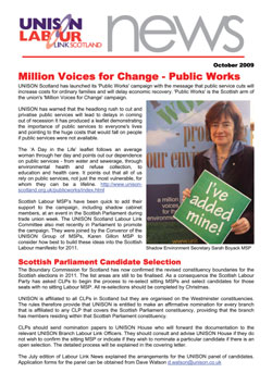 Labour Link News October 2009 image