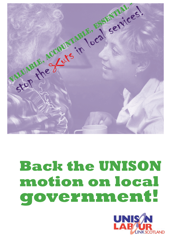 Local government cuts leaflet