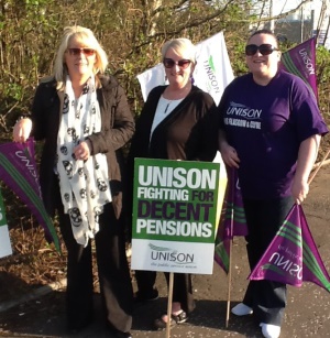 Glasgow and Clyde picket