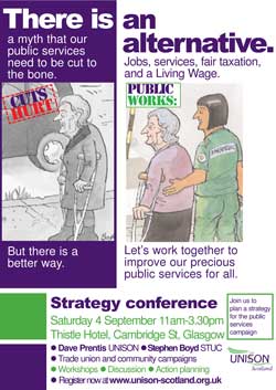 Strategy Conference 4 Sepl in Glasgow - A5 flyer