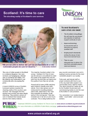 Time to Care leaflet