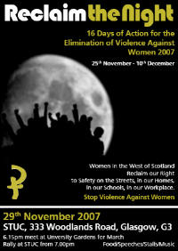 Reclaim the Night flyer